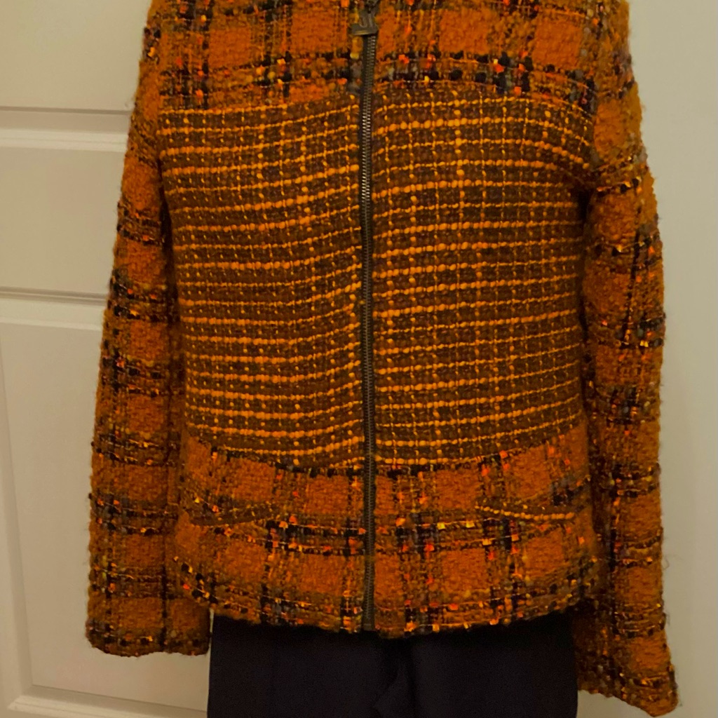 Terrific Desigual Zip Jacket With Fabulous Printed Lining. Sz 6+Sz 8 Nwt $244